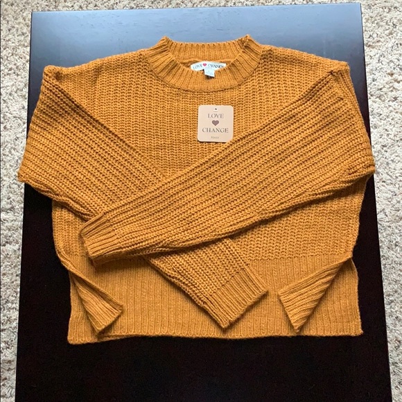 Love Change Sweaters - Love change brand shaker copper sweater NWT SZ L
